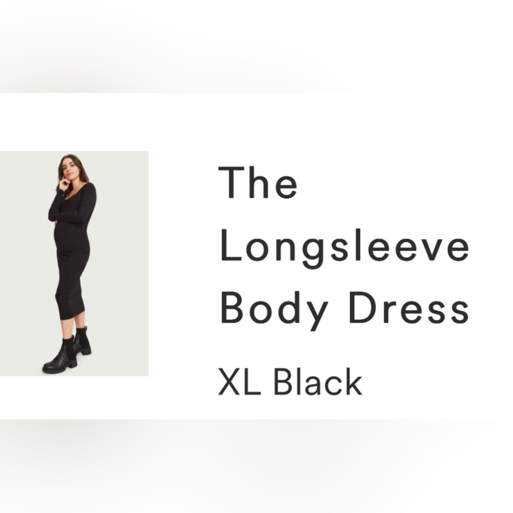 Hatch Black Longsleeve Body Dress